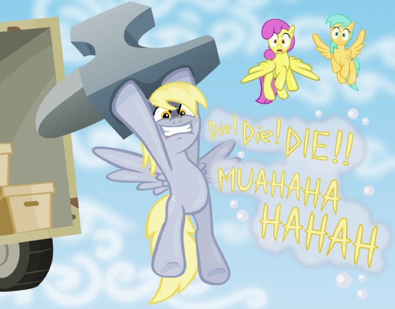 derpy hooves and raindrops (friendship is magic and etc) created by alevgor