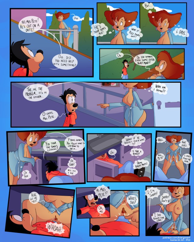 max goof and peg pete (goof troop and etc) created by blargsnarf