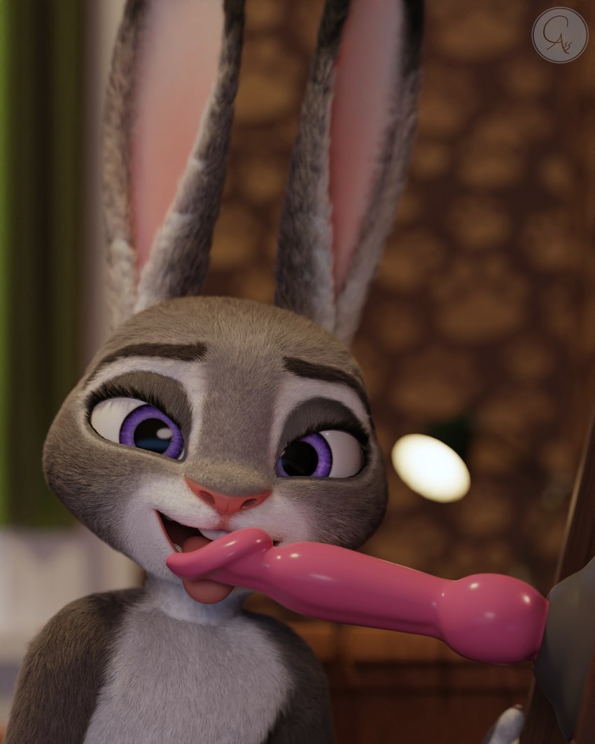 animal_dildo animal_sex_toy anthro canine_dildo dildo dildo_lick female fur genitals knot knotted_dildo licking long_ears looking_at_viewer nude oral purple_eyes sex sex_toy solo tongue tongue_out chickenass disney zootopia judy_hopps lagomorph leporid mammal rabbit 3d_(artwork) 4:5 digital_media_(artwork) hi_res