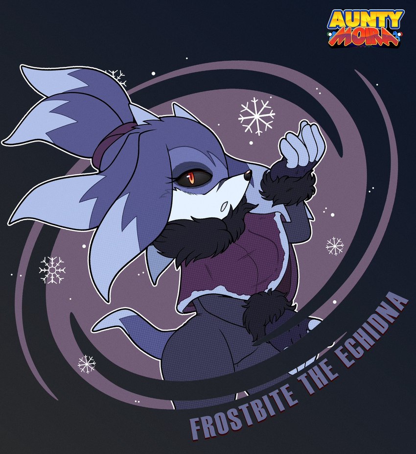 anthro breasts elemental_manipulation female ice_manipulation solo wide_hips auntymoira sega sonic_the_hedgehog_(series) fan_character frostbite_the_echidna echidna mammal monotreme hi_res