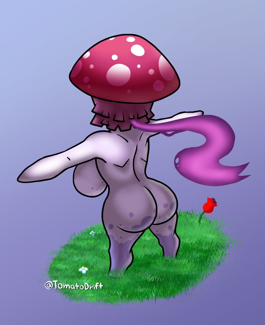 big_butt blue_background butt featureless_hands female fungus grass huge_butt leg_markings markings mushroom mushroom_cap nude plant purple_background purple_body purple_scarf rear_view red_body scarf simple_background socks_(marking) solo spots t-pose thick_thighs white_body white_spots wide_hips tomatodrift electronic_arts everyone_is_so_mean_to_me plants_vs._zombies plants_vs._zombies_heroes popcap_games nightcap_(pvz) elemental_creature elemental_humanoid fungi_fauna fungi_humanoid humanoid mushroom_humanoid 2023 colored digital_media_(artwork) hi_res meme shaded