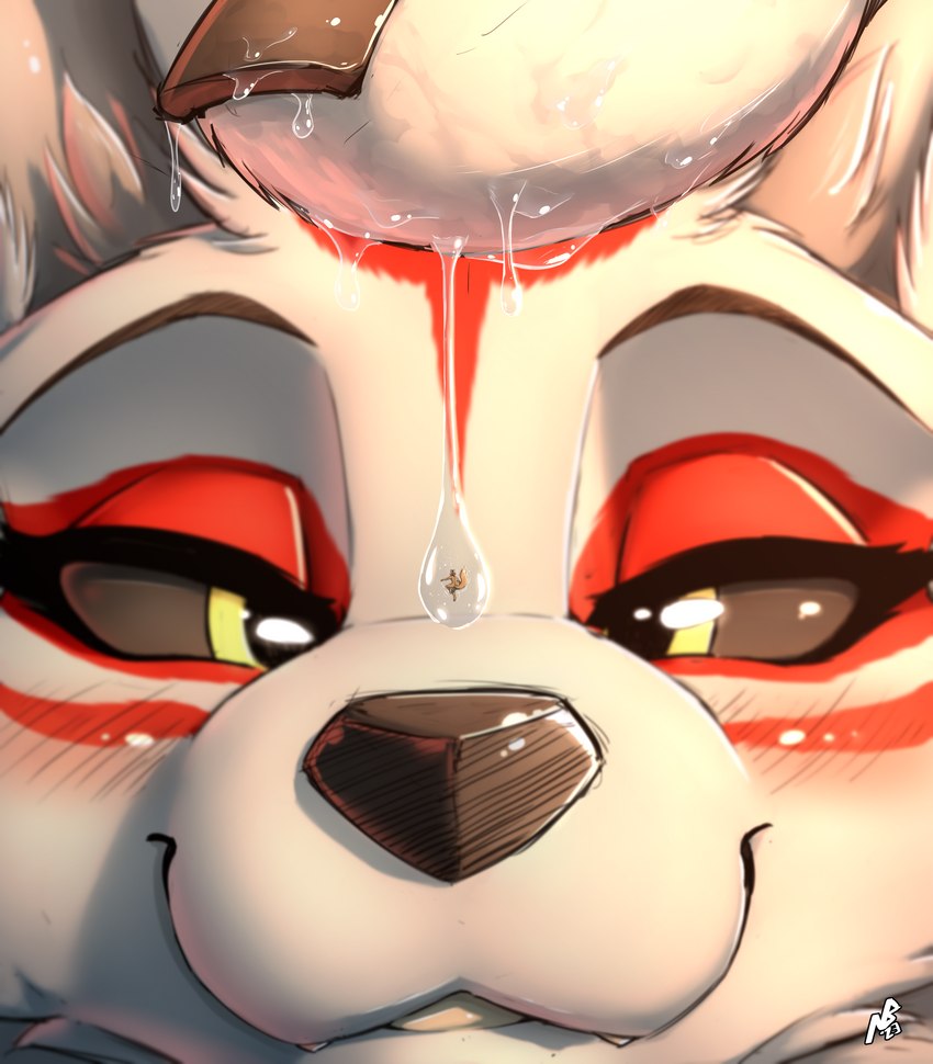after_masturbation ambiguous_anthro ambiguous_gender anthro anthrofied biped black_sclera bodily_fluids close-up dripping droplets duo extreme_size_difference faceless_ambiguous faceless_anthro faceless_character fangs female female/ambiguous female_anthro female_focus fingers fur genital_fluids larger_female looking_at_another markings micro micro_anthro micro_male nano nude nude_ambiguous nude_anthro pussy_juice_drip pussy_juice_on_hand pussy_juice_string red_markings size_difference smaller_ambiguous smile solo_focus teeth vaginal_fluids wet white_body white_fur yellow_eyes notbad621 capcom clover_studio okami_(capcom) amaterasu_(okami) ych_(character) ych_(notbad621) canid canine canis mammal wolf 2023 absurd_res colored digital_media_(artwork) hi_res