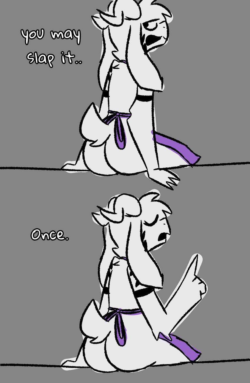 asriel dreemurr and asriel dreemurr (you may spank it once and etc) created by thatrabiddog