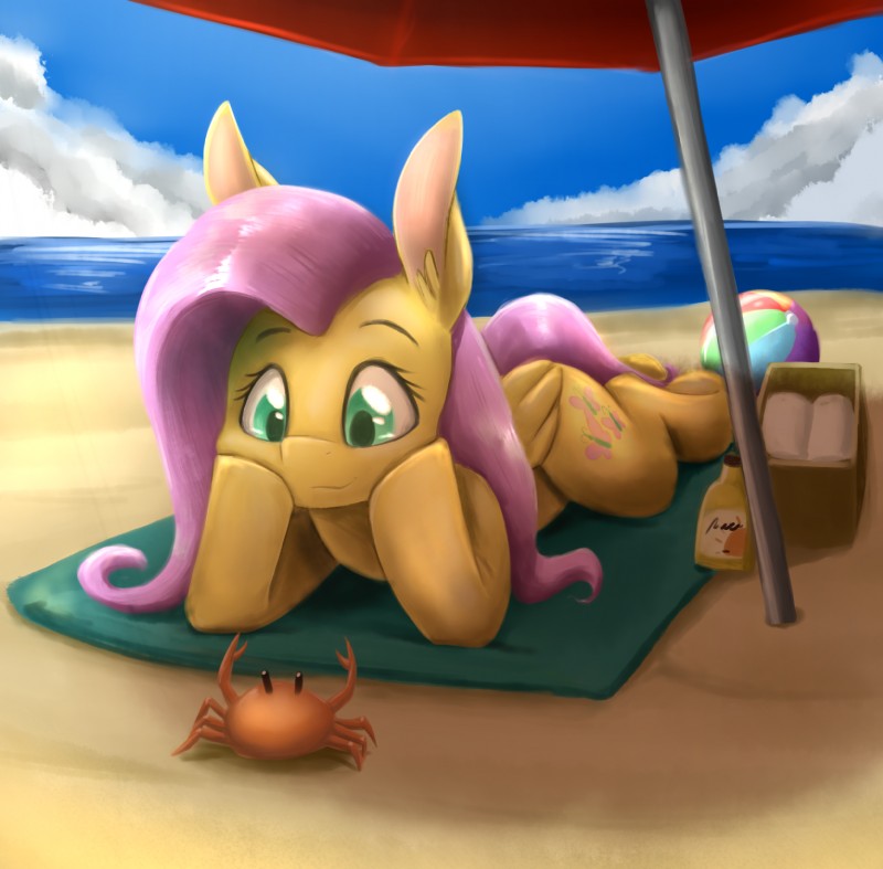 ball beach beach_ball box cloud container cutie_mark detailed_background duo eyebrows eyelashes feathered_wings feathers female feral hair hooves inflatable long_hair lying on_front on_towel outside pink_hair sand sea seaside shadow sky smile sunscreen teal_eyes towel umbrella water wings yellow_body yellow_feathers otakuap friendship_is_magic hasbro my_little_pony mythology fluttershy_(mlp) arthropod crab crustacean decapoda equid equine malacostracan mammal marine mythological_creature mythological_equine pegasus 2018 hi_res portrait