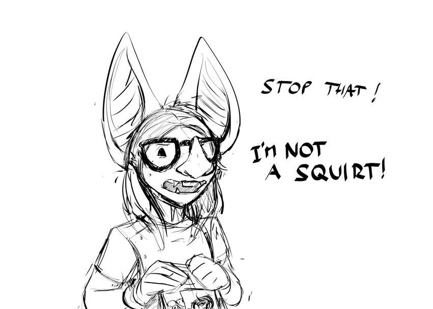 angry anthro buckteeth clothing dialogue eyewear fangs female glasses gloves handwear holding_bag indignant scientist solo teeth text hladilnik buffy_(hladilnik) bat leaf-nosed_bat mammal microbat vampire_bat yangochiropteran 2024 black_and_white comic english_text hi_res monochrome