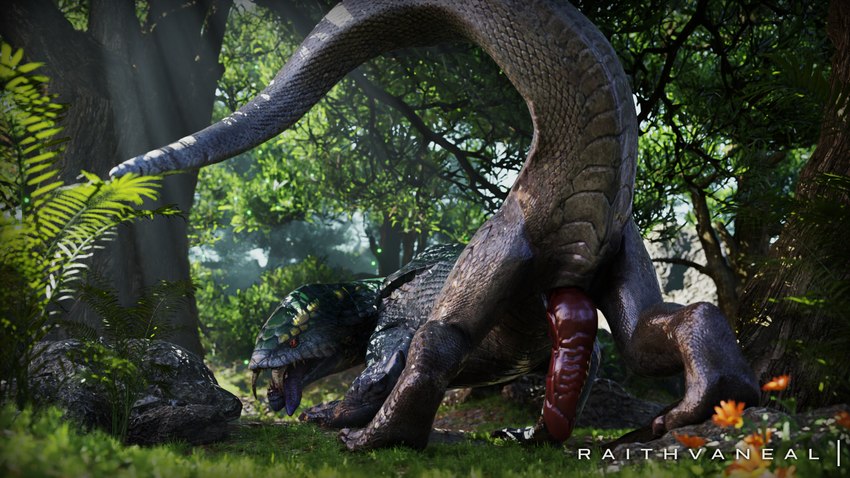 all_fours anus feral genitals knot male male_feral penis presenting raised_tail solo tail conditional_dnp raithvaneal capcom monster_hunter fanged_wyvern girros 16:9 3d_(artwork) digital_media_(artwork) hi_res widescreen