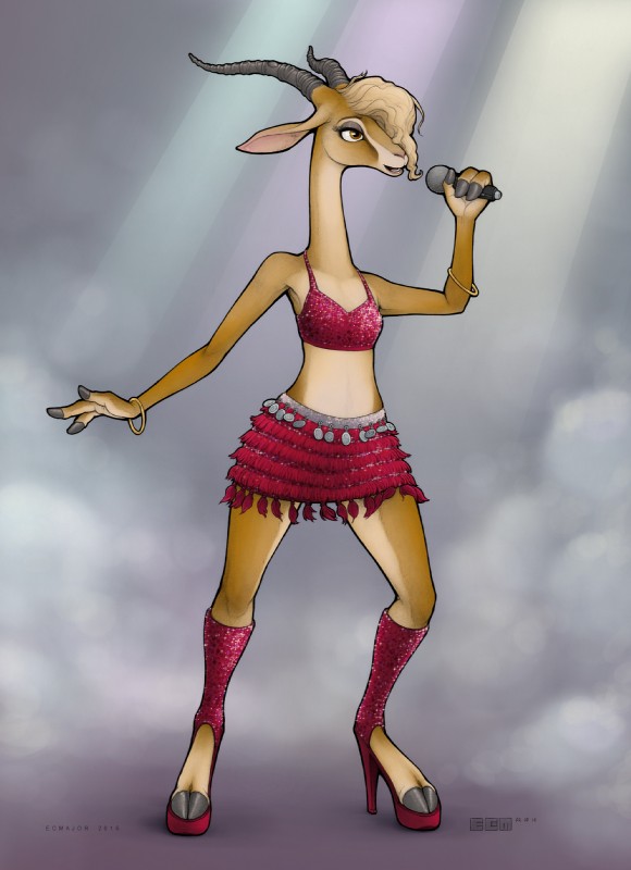 gazelle (zootopia and etc) created by ecmajor