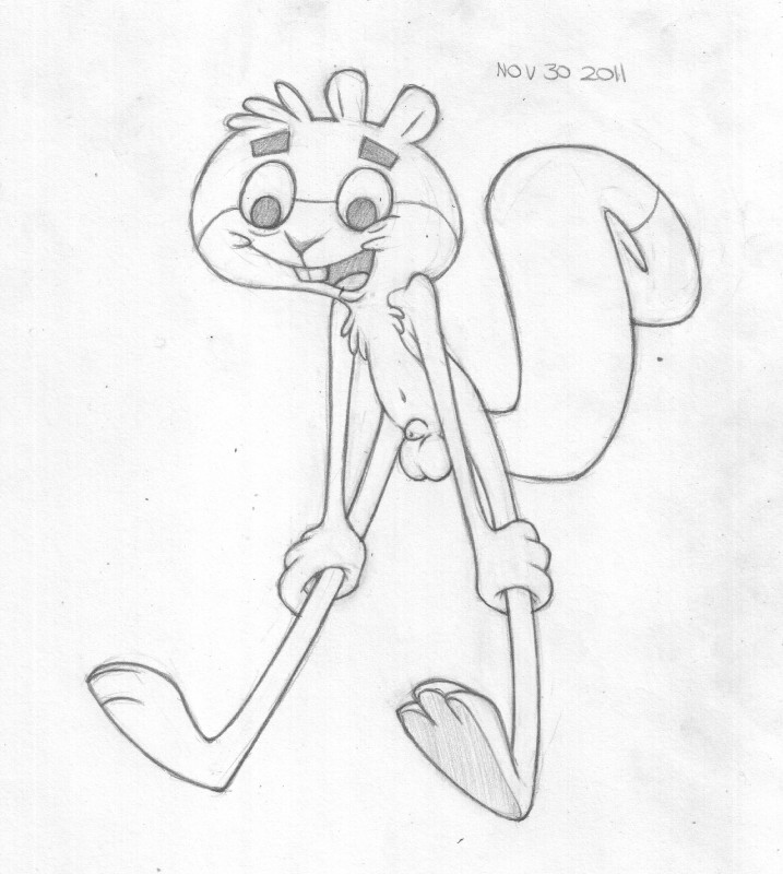 3_toes 4_fingers animal_genitalia animal_penis anthro balls biped buckteeth chest_tuft extended_arms extended_legs feet fingers fully_sheathed fur genitals hands_on_legs hands_on_own_legs happy holding_both_legs male narrow_hips narrow_legs nude open_mouth penis plantigrade sheath simple_background slim smile soles solo teeth thigh_gap thin_calves thin_legs thin_thighs toes tuft young young_anthro young_male mizzyam cartoon_network scaredy_squirrel scaredy_squirrel_(character) mammal rodent sciurid tree_squirrel 2011 black_and_white graphite_(artwork) hi_res monochrome sketch traditional_media_(artwork)