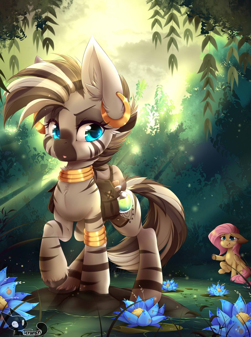 fluttershy and zecora (friendship is magic and etc) created by teranen