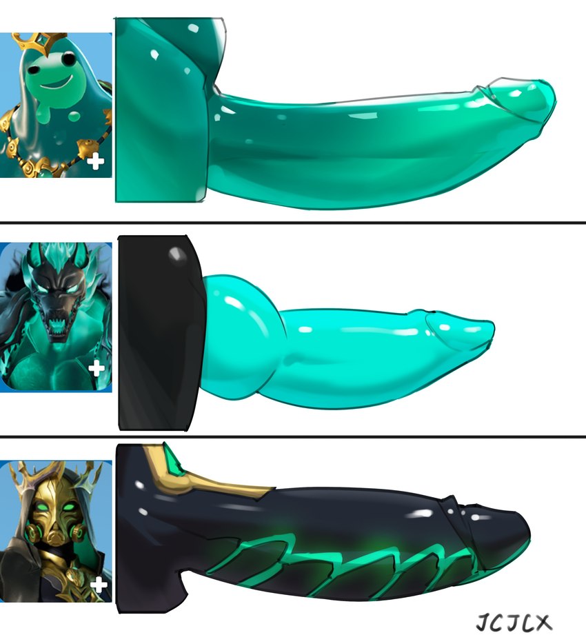 anthro big_penis black_penis chart genitals group knot male penis penis_chart size_chart teal_penis trio cxcxxcxxxx epic_games european_mythology fortnite greek_mythology mythology penis_lineup cerberus_(fortnite) hades_(deity) hades_(fortnite) poseidon poseidon_(fortnite) rippley_(fortnite) canid canid_demon canine canis demon goo_creature hellhound human humanoid mammal mythological_canine mythological_creature absurd_res hi_res