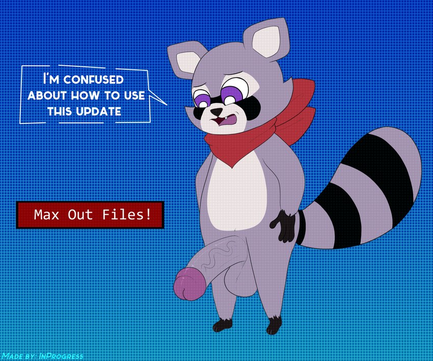 rambley raccoon (indigo park) created by inprogress