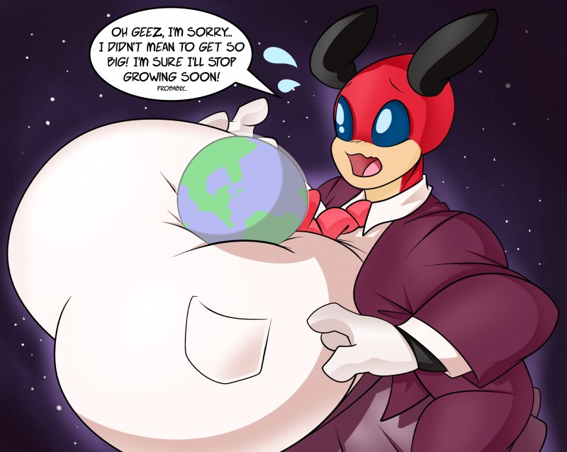 4_arms antennae_(anatomy) anthro big_breasts blue_eyes body_size_growth breasts clothed clothing earth female fingers giga huge_breasts hyper hyper_breasts macro multi_arm multi_limb non-mammal_breasts open_mouth planet planet_dwarfing pokemorph size_transformation solo space terra_macro text transformation winterwarning nintendo pokemon patsy_bennett arthropod generation_2_pokemon insect ledian pokemon_(species) 2019 absurd_res digital_drawing_(artwork) digital_media_(artwork) english_text hi_res