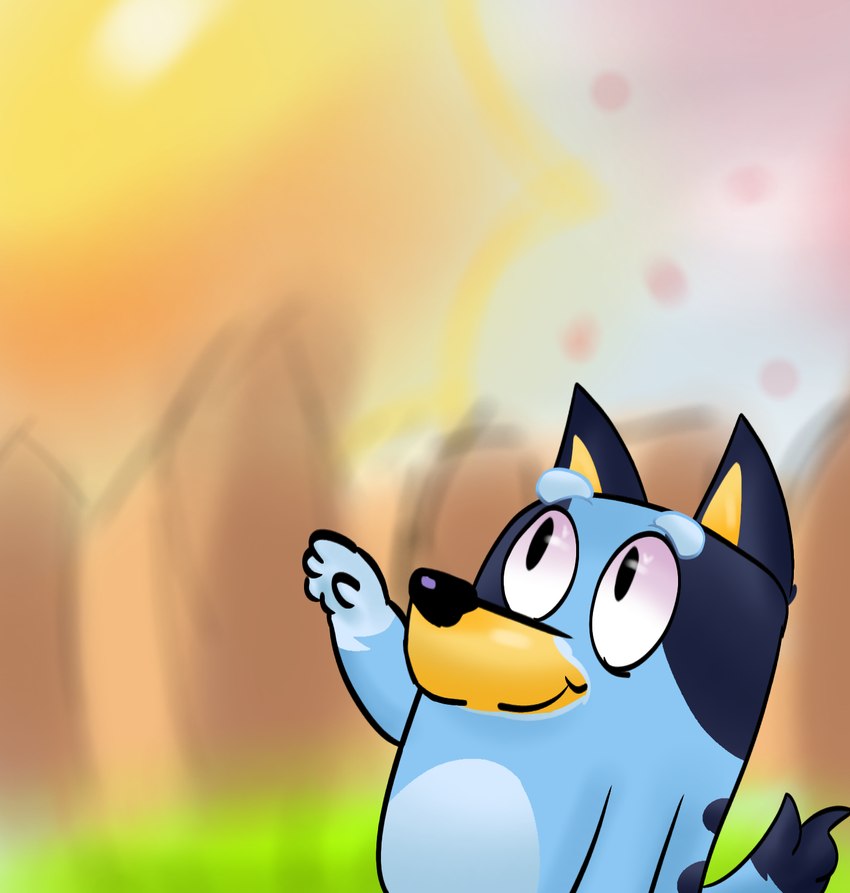 bluey heeler (bluey (series)) created by ugly-rat15508