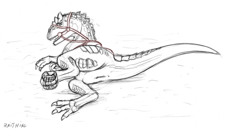 anus bridle female feral genitals harness lying mount presenting pussy reins saddle solo raithial uselessboy ark_survival_evolved allosaurid allosaurus dinosaur prehistoric_species reptile scalie theropod 16:9 sketch widescreen