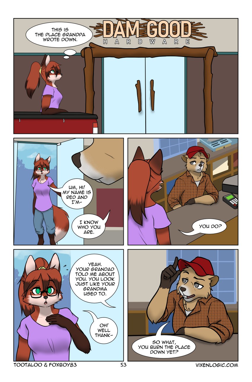 castor and red (vixen logic) created by foxboy83 and tootaloo