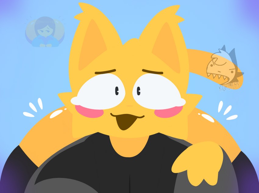 anthro big_butt butt emoji female flushed lying on_front solo thick_thighs bonnibelchu felid feline living_emoji mammal