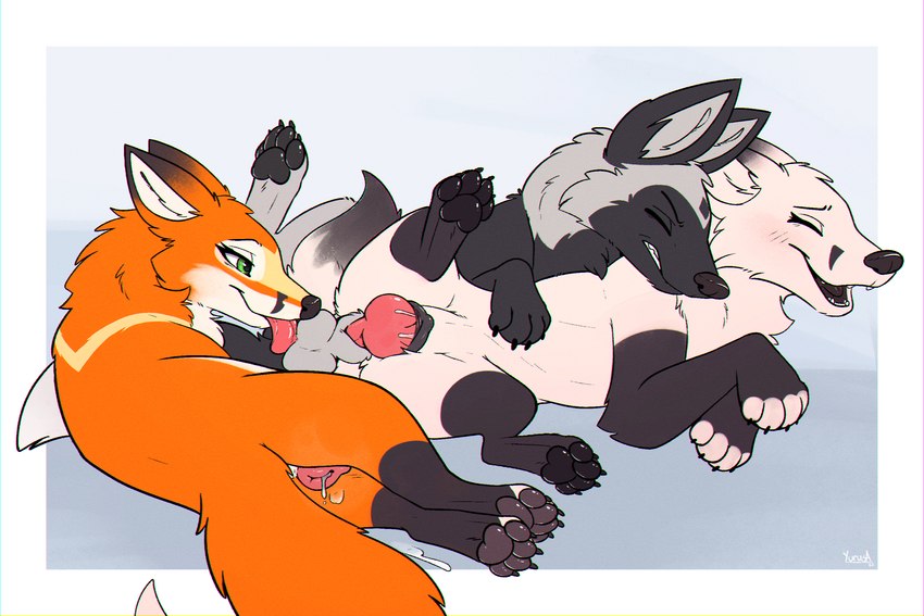 cutefox, ether silver fox, and vora created by yurusa