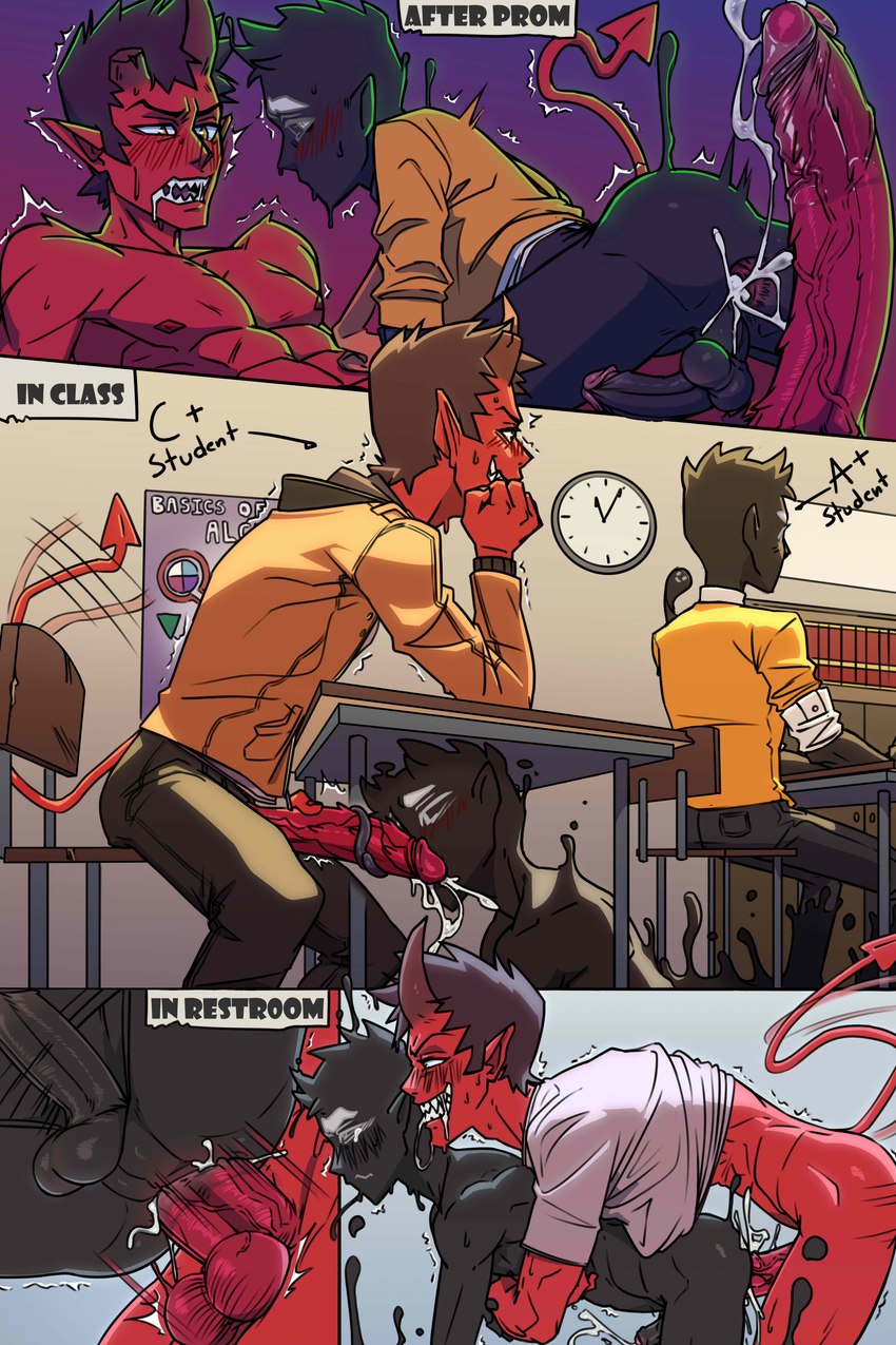 damien lavey and oz (monster prom) created by inickainiers