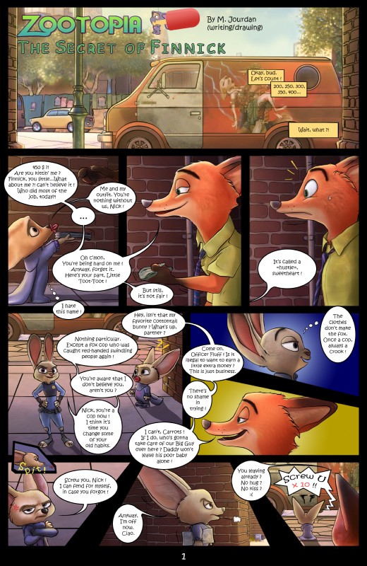finnick, judy hopps, and nick wilde (zootopia and etc) created by supersmurgger (artist)
