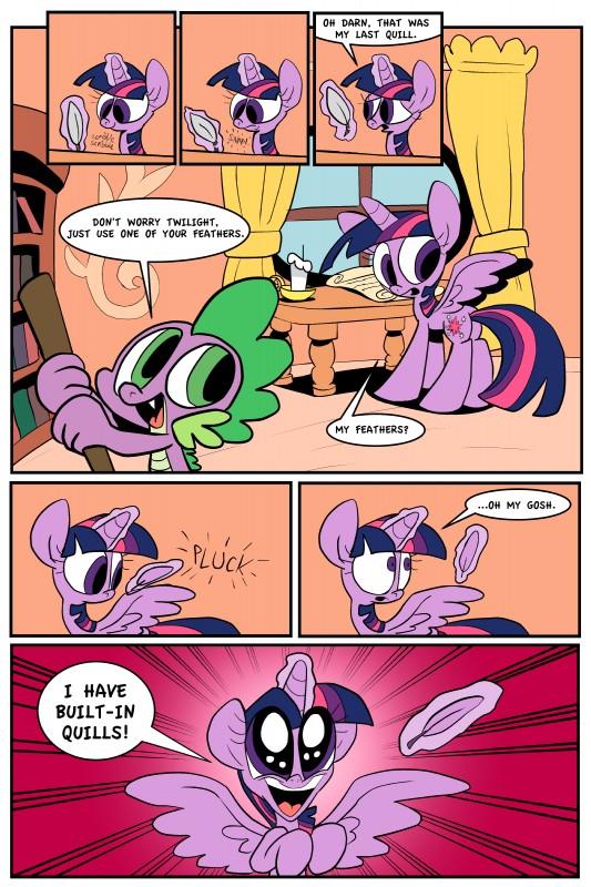 spike and twilight sparkle (friendship is magic and etc) created by joeywaggoner