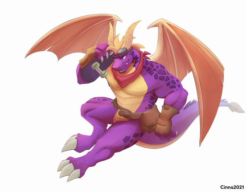 balloonist spyro and spyro (spyro the dragon and etc) created by cinnahipster