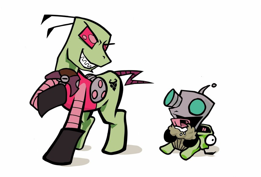 gir and zim (my little pony and etc) created by unknown artist