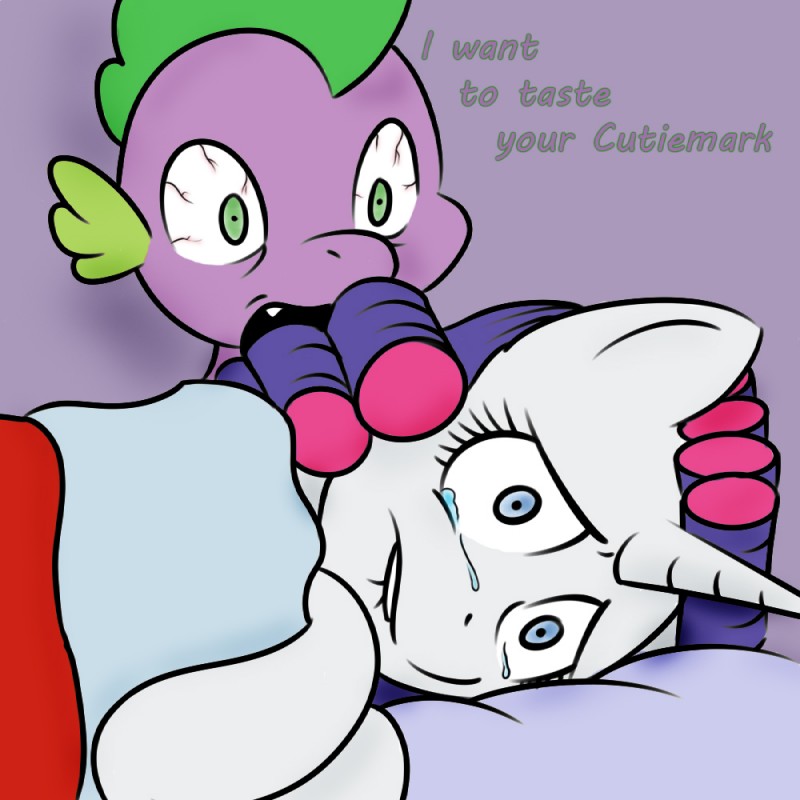 rarity and spike (friendship is magic and etc) created by unknown artist