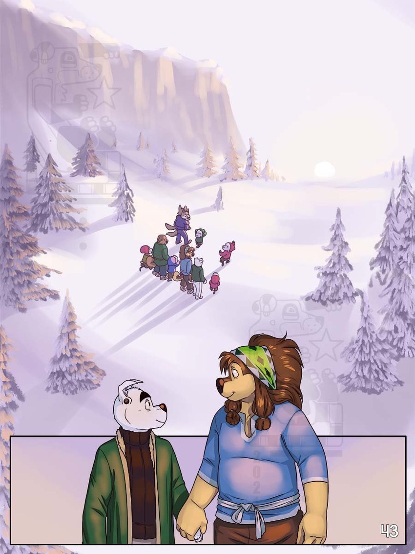 anthro black_nose brown_body brown_fur clothed clothing duo fur group male male/male eclipticafusion animal_crossing nintendo rock_dog bodi_(rock_dog) k.k._slider khampa_(rock_dog) riff_(rock_dog) skozz_(rock_dog) canid canine canis domestic_dog livestock_guardian_dog mammal molosser mountain_dog pastoral_dog tibetan_mountain_dog wolf 2024 3:4 compression_artifacts hi_res watermark