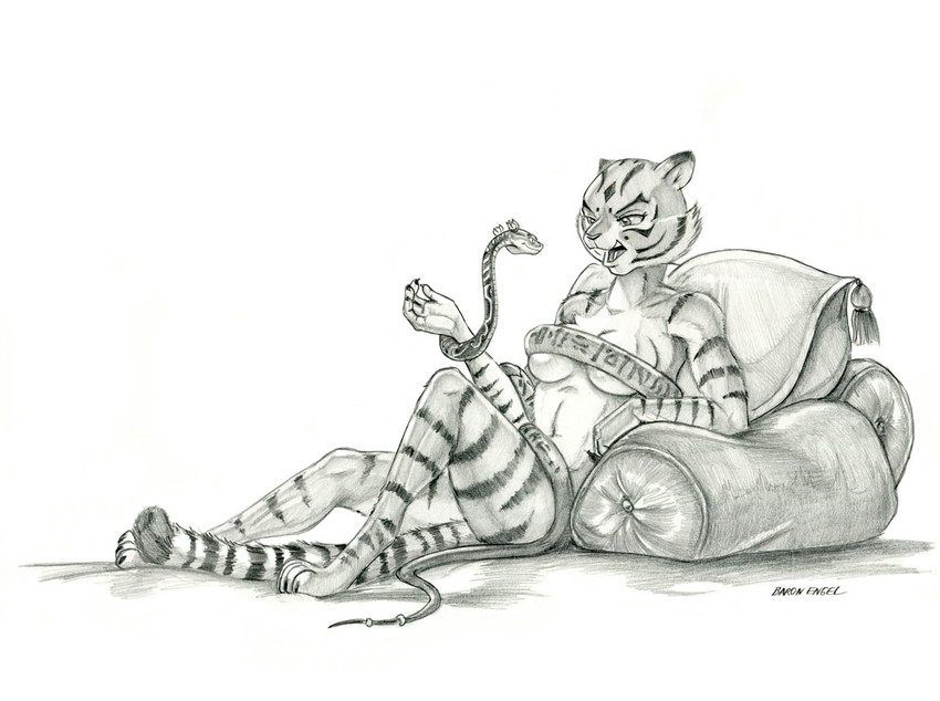 master tigress and master viper (kung fu panda and etc) created by baron engel