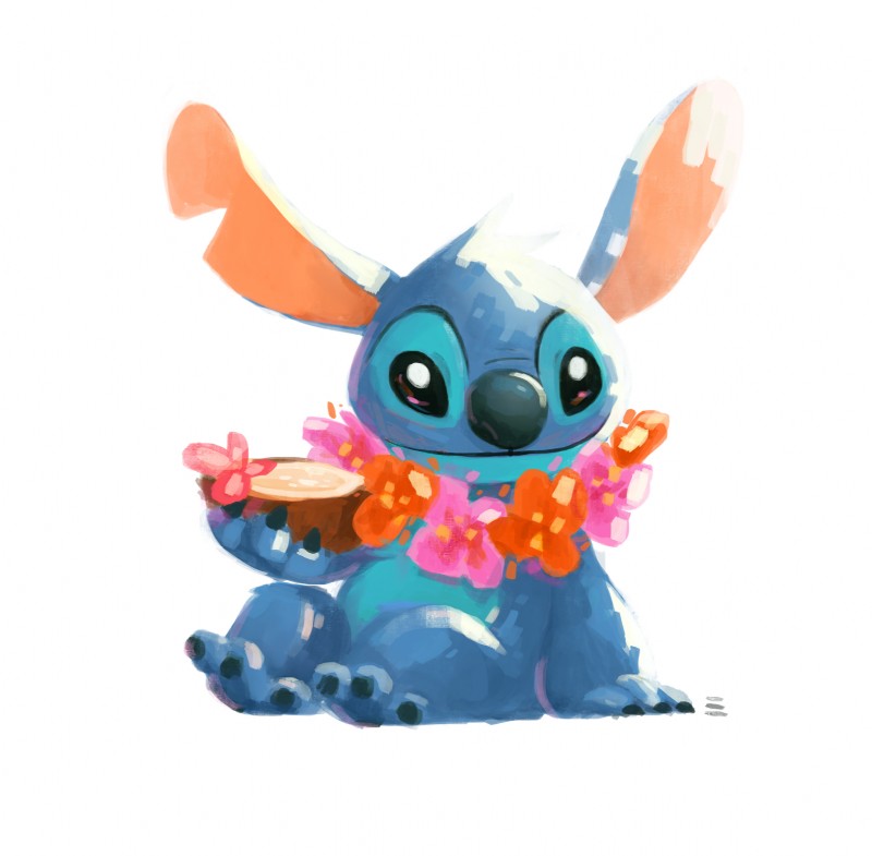 stitch (lilo and stitch and etc) created by crayonbot