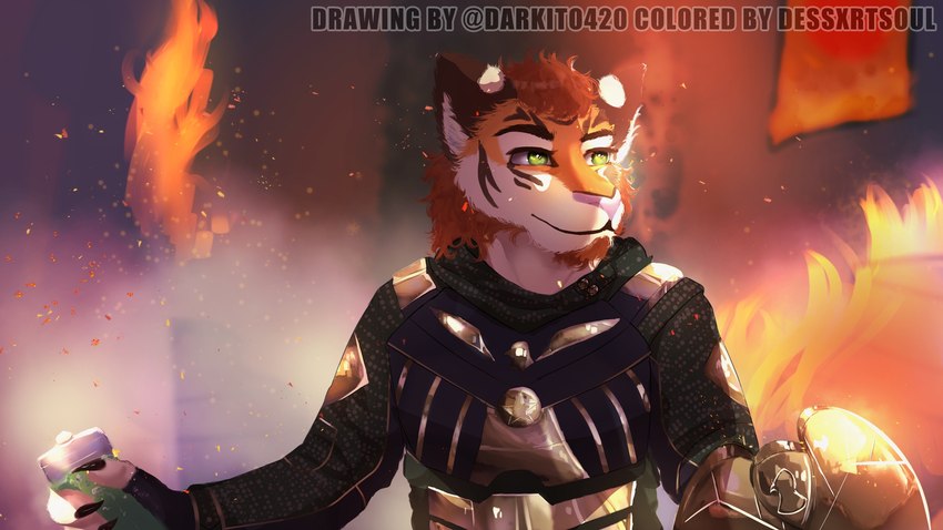 anthro fur hair male solo darkito420 amazon_(company) the_boys_(series) soldier_boy_(the_boys) felid mammal pantherine tiger 16:9 digital_media_(artwork) hi_res tagme widescreen