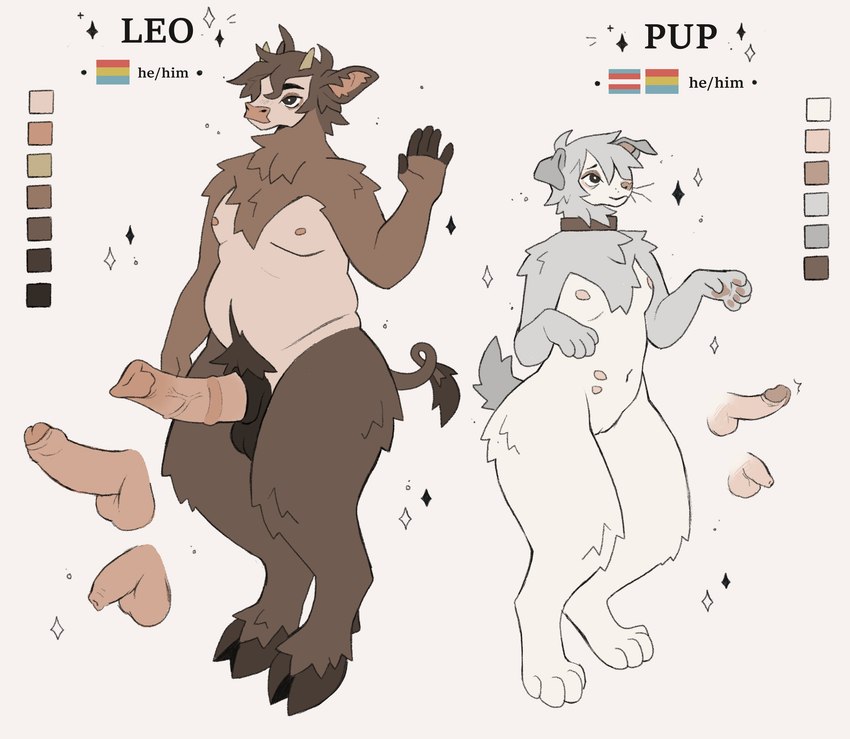 leo and pup created by yakpup