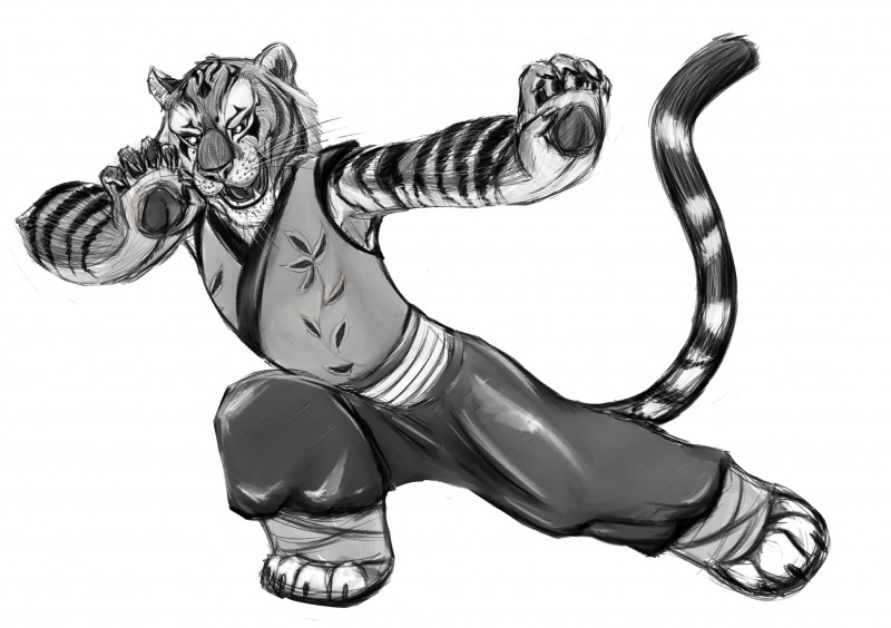 master tigress (kung fu panda and etc) created by sabrotiger