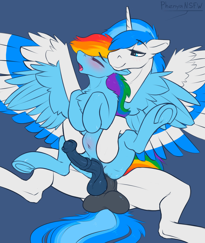 fan character and rainbow dash (friendship is magic and etc) created by phenyanyanya
