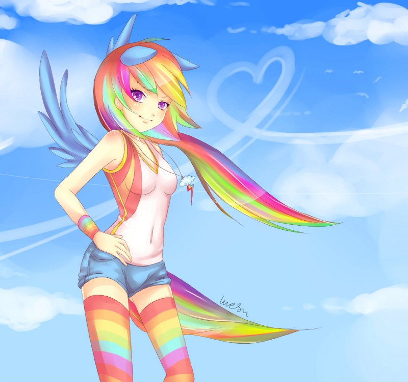 rainbow dash (friendship is magic and etc) created by mesunari