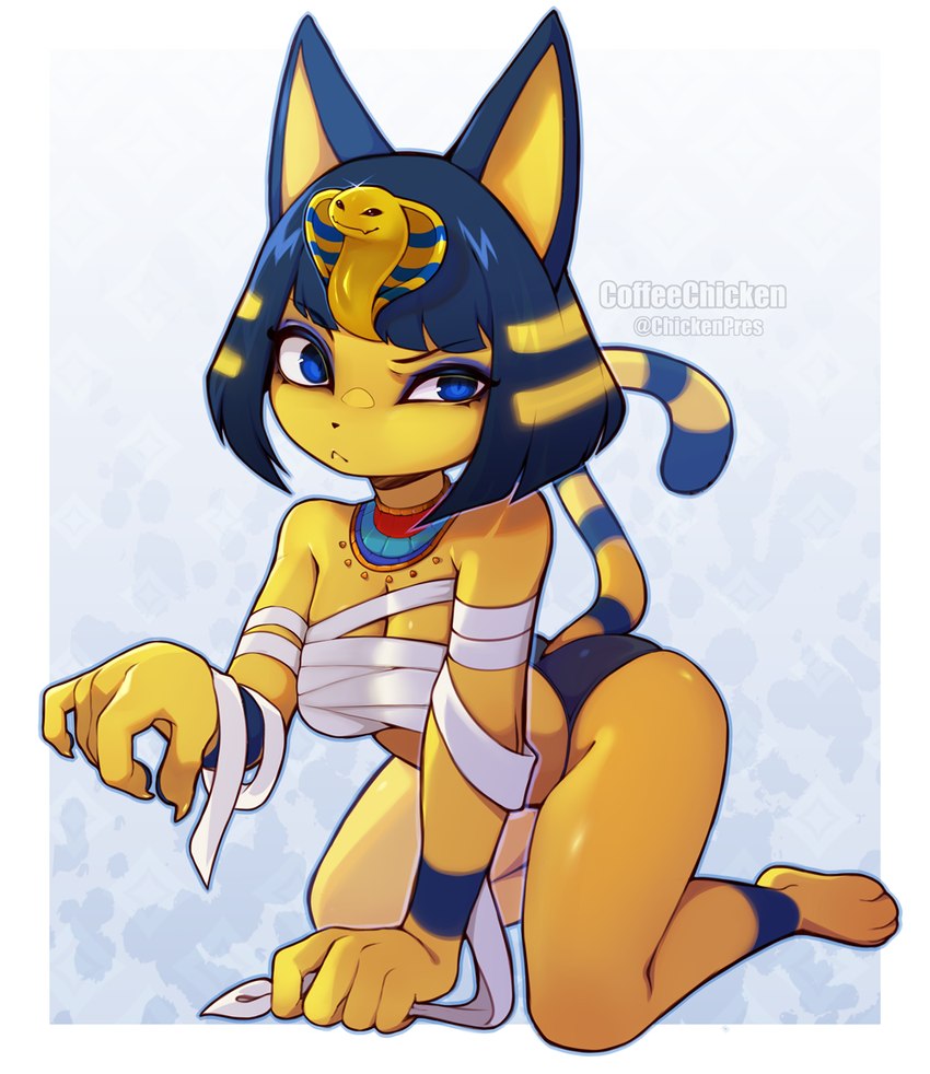 ankha (animal crossing and etc) created by coffeechicken