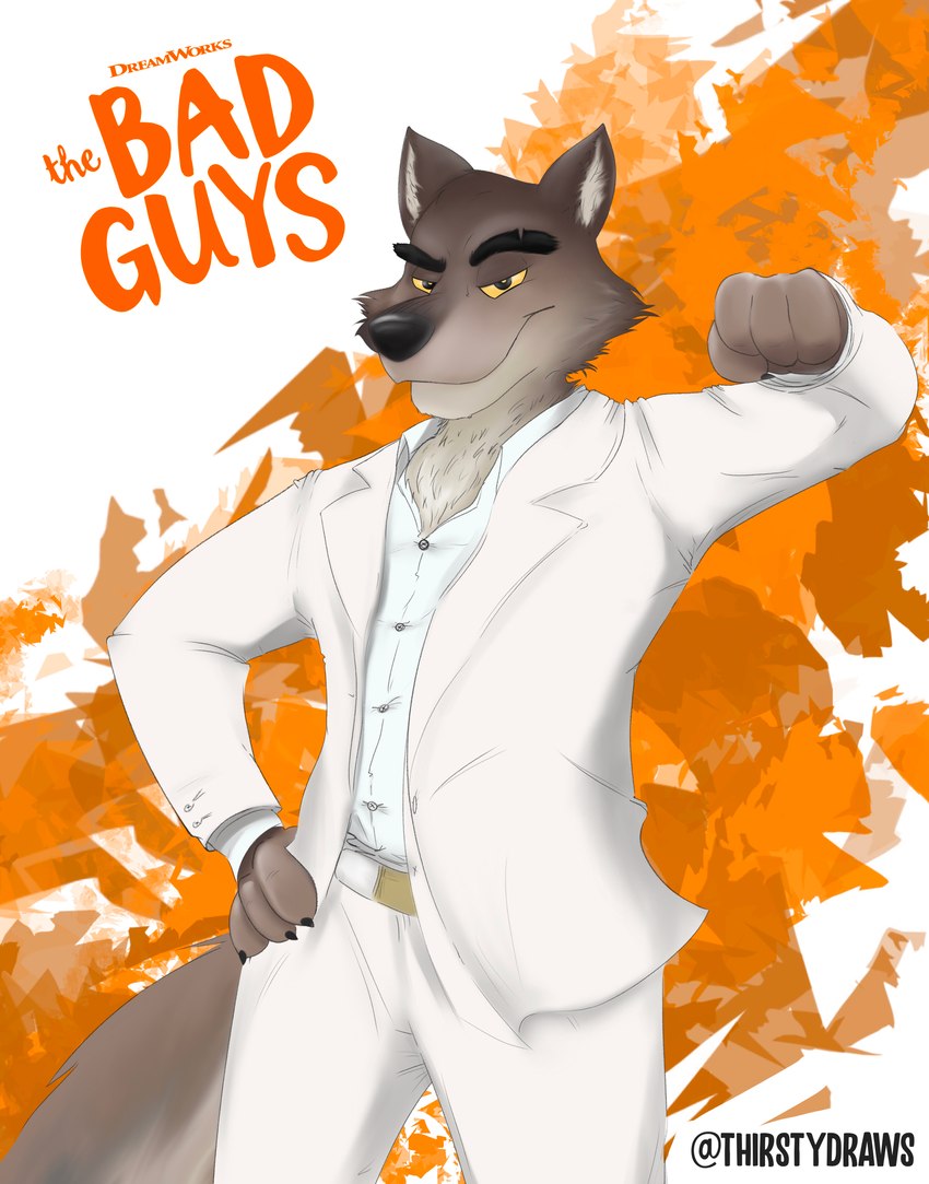 mr. wolf (the bad guys and etc) created by thirstydraws