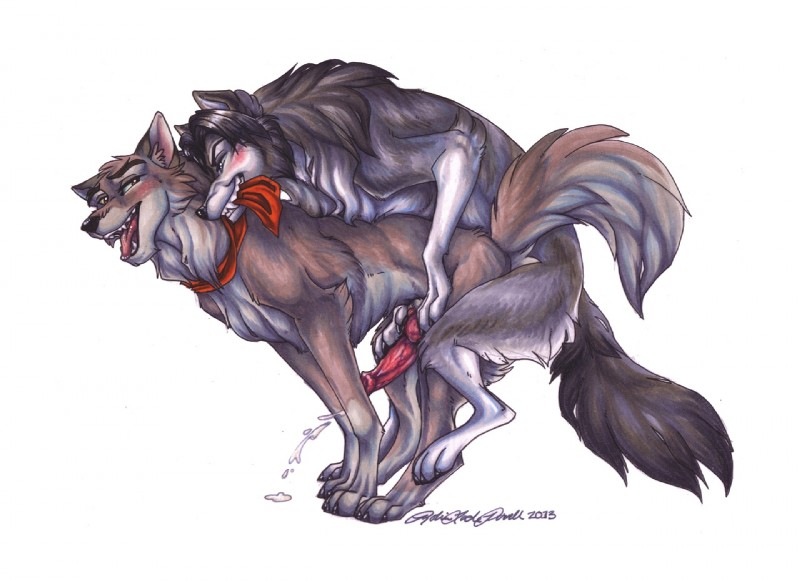 balto and humphrey (universal studios and etc) created by cockiestspaniel
