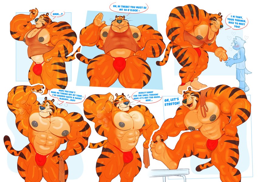 tony the tiger (frosted flakes and etc) created by mezcal (artist)
