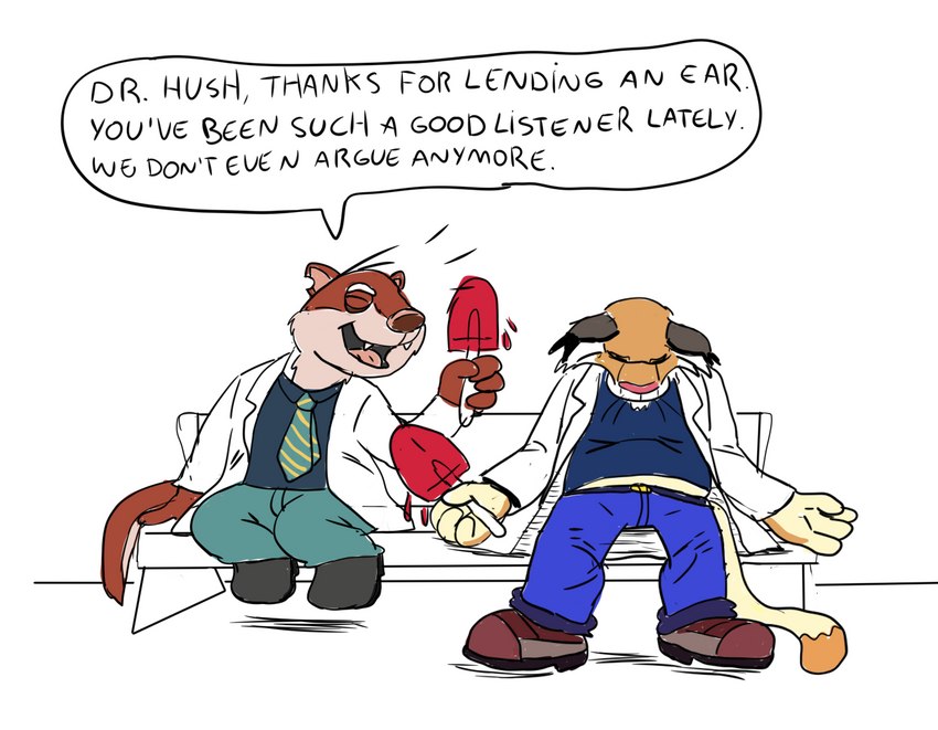 dr. hush and dr. mink (brok the investigator and etc) created by mandofeovg