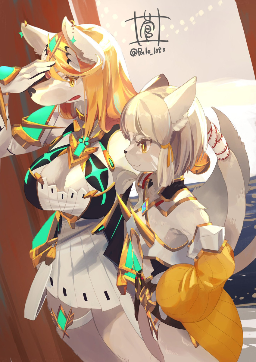 mythra and nia (xenoblade chronicles 2 and etc) created by pale (1080)