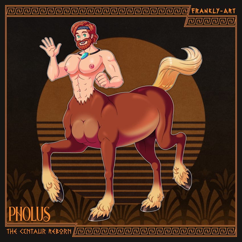 abs accessory barazoku beard big_pecs erect_nipples facial_hair ginger greek hair headband hooves jewelry male muscular navel necklace nipples pecs quadruped red_hair solo waist frankly-art european_mythology greek_mythology mythology centaur equid equid_taur equine humanoid humanoid_taur mammal mammal_taur taur 1:1 hi_res