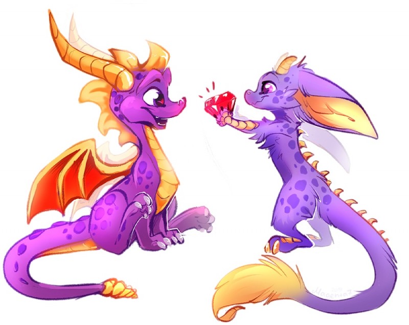 spyro (european mythology and etc) created by magenta7