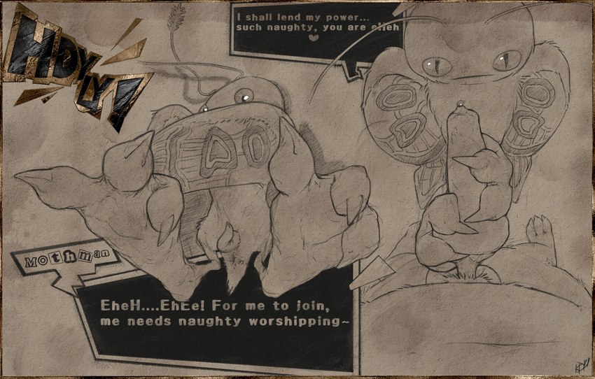 anatomically_correct anatomically_correct_genitalia anatomically_correct_penis animal_genitalia animal_penis antennae_(anatomy) anthro anus aroused balls bird's-eye_view bodily_fluids canine_genitalia canine_penis claws dialogue dialogue_box duo erection feet fellatio foot_fetish foot_focus foot_play footjob front_view fur genital_fluids genitals high-angle_view insect_wings knot knot_root knot_root_grab knot_rub knotted_penis logo looking_at_viewer low-angle_view male male/male male_anthro masturbation monotone_body monotone_fur name_in_dialogue nude oral paws penile penis precum precum_bead precum_on_penis presenting requesting sex sheath side_view solo tail tapering_penis text toe_claws toes wings hdyly atlus megami_tensei megami_tensei_persona mythology sega mothman_(megami_tensei) arthropod canid insect lepidopteran mammal moth mythological_creature 2025 artist_logo artist_name character_request colored_sketch digital_drawing_(artwork) digital_media_(artwork) english_text hi_res multiple_images shaded signature sketch