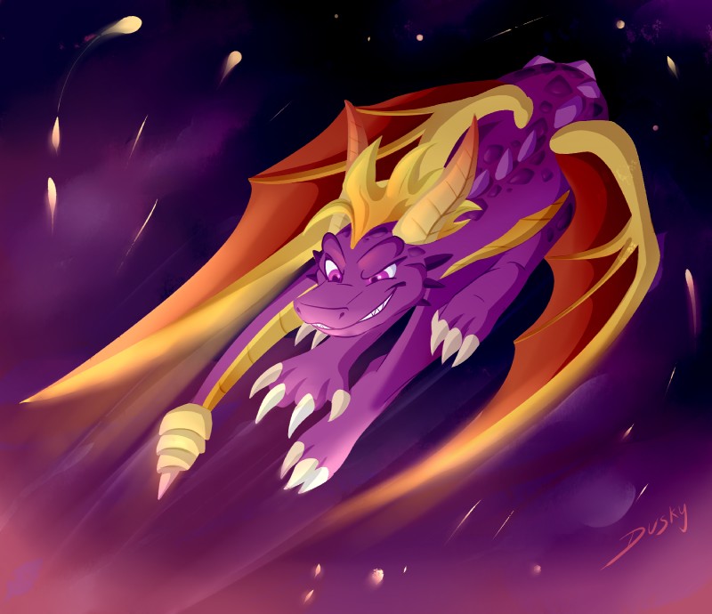 spyro (spyro the dragon and etc) created by muskydusky