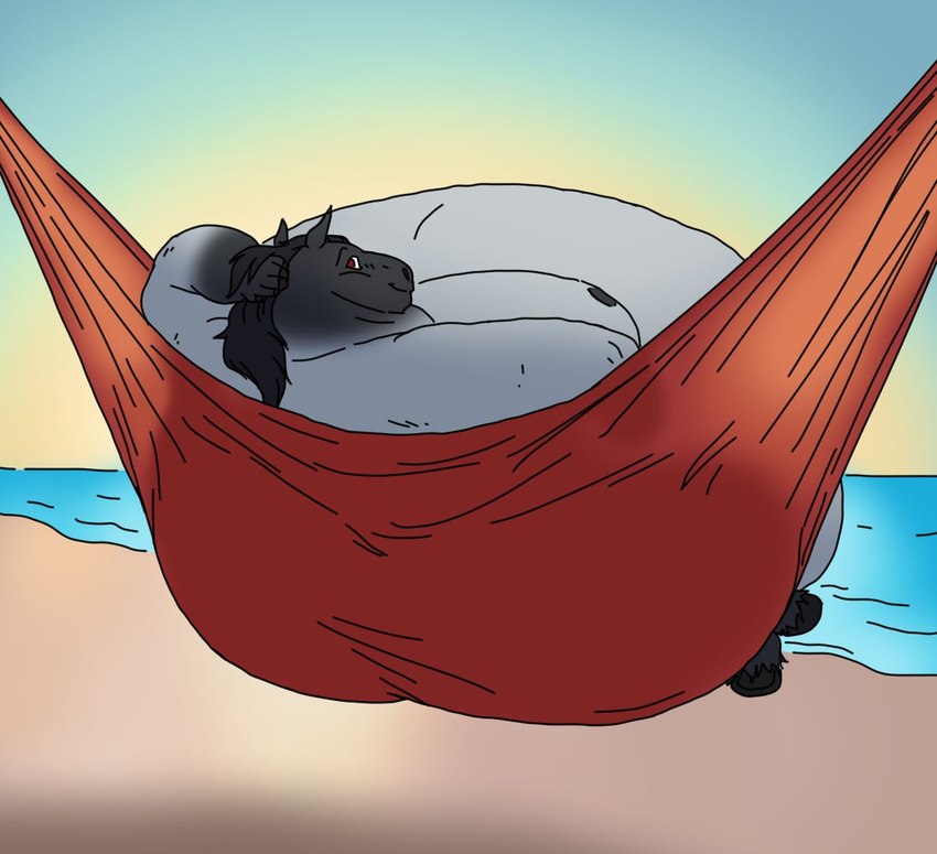 anthro beach belly big_belly biped fur grey_body grey_fur hair hammock hooves huge_belly huge_moobs hyper hyper_belly looking_back lying male moobs morbidly_obese morbidly_obese_anthro morbidly_obese_male nude obese obese_anthro obese_male outside overweight overweight_anthro overweight_male rear_view sand seaside sky smile solo water sugarboy knox_(hdalby33) belgian_draft_horse brabant_horse draft_horse equid equine horse mammal 2021 digital_media_(artwork)