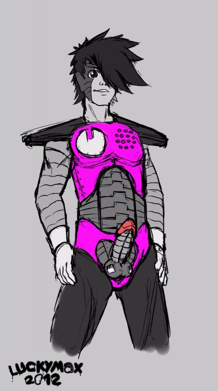 balls black_hair briefs clothing crotch_window determination erection genitals gloves gosth grey_balls grey_body grey_penis hair hair_over_eye hands_on_hips handwear machine male metal_penis not_furry one_eye_obstructed penis pose power_stance purple_eyes rivets robot_penis segmented_armor show solo spiky_hair standing translucent translucent_balls underwear white_clothing white_gloves white_handwear luckymax2012 undertale undertale_(series) mettaton mettaton_ex humanoid robot hi_res sketch