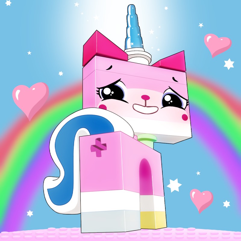 unikitty (the lego movie and etc) created by apefromspace3
