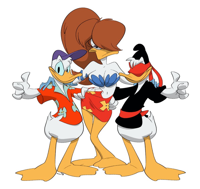 donald duck and herneae (maui mallard in cold shadow and etc) created by slb