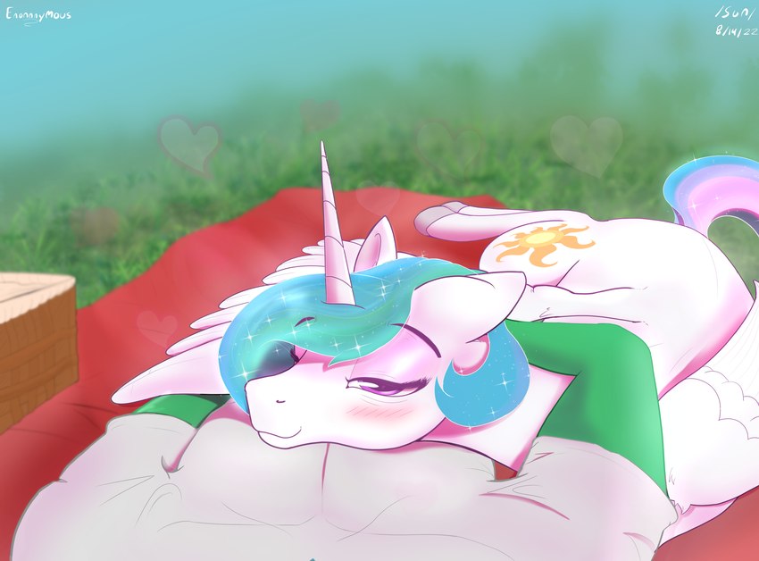 anon and princess celestia (friendship is magic and etc) created by enonnnymous